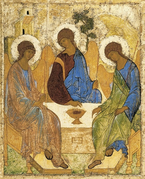 Angelsatmamre-trinity-rublev شرح الأيقونة الروسية التي تكشف لغز الثالوث الأقدس