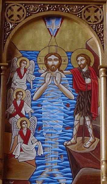 Jesus-Baptism-09 الروح القدس يدعو إلى المعمودية - الأب متى المسكين